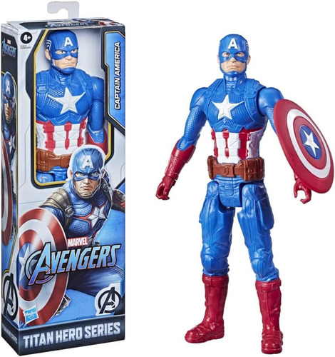 Muñeco Avengers Capitan America 30cm Titan Hero E3309 Hasbro