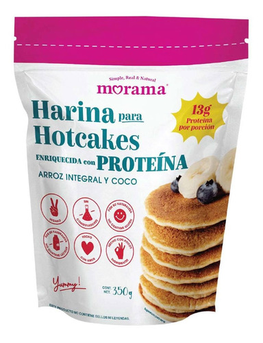 Harina Morama Para Hotcakes Enriquecido Con Proteína 350g