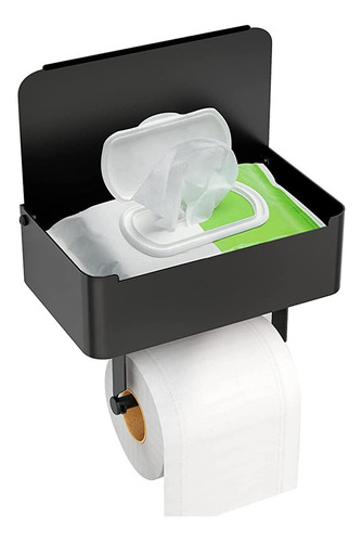 Porta Papel Higiénico Con Dispensador De Toallitas Húmedas,