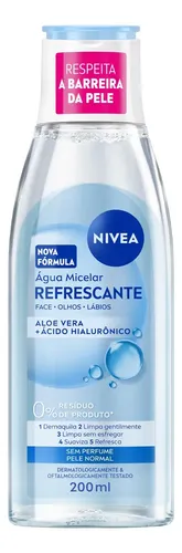 NIVEANIVEA Água Micelar Solução de Limpeza 7 em 1 Refrescante 200ml