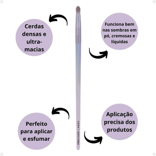 Pincel De Precisão Ruby Rose Holographic Hb-hoe5