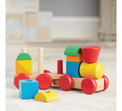 Tren Pequeño Apilable De Colores - Melissa & Doug