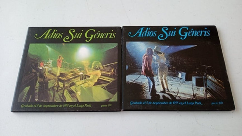 Sui Generis - Adios Sui Generis (parte 1 Y 2) - Cd Imp Arg (Usado)