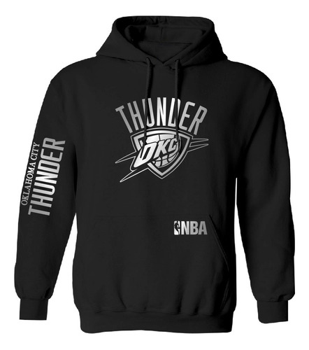 Sudadera Modelo Thunder Okc Nba Silver