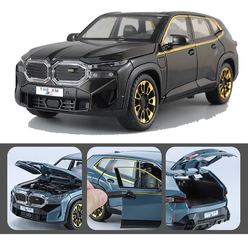 Bmw Xm Suv Lujo Miniatura Metal Coche Con Luz Y Sonido 1/24