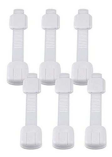 Imagen 8 de 9 de Seguros Cerraduras De Armario Para Bebés - 6 Correas A Prue