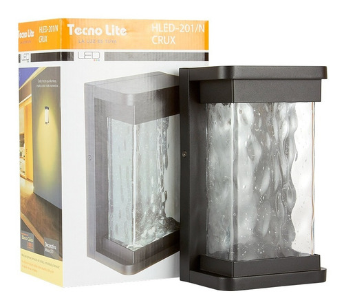 Imagen 7 de 7 de Lámpara Para Muro Exterior, Negro 16w Luz Cálida Tecnolite