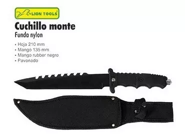 Cuchillo Tactico Militar Pesca Negro