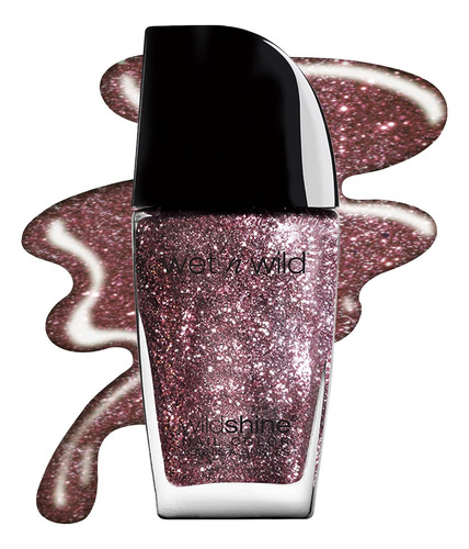 Wet N Wild Wild Shine - Esmalte De Uñas, Color Morado Brilla