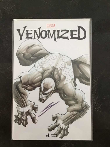 Comic Venomized #1 Sketch Original A Mano Gerardo Sandoval