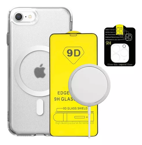 Kit Funda Para iPhone Magsafe Cargador Mica Camara Pantalla Color iPhone Xr