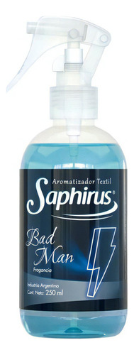 Fragancia Saphirus Aromatizador Ropa Textil 250ml AROMA BAD MAN