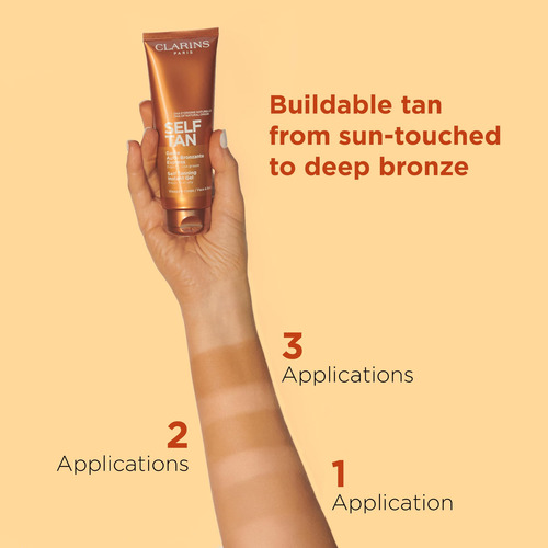 Gel Autobronceador Con Color Clarins Natural 125 Ml Para Ros