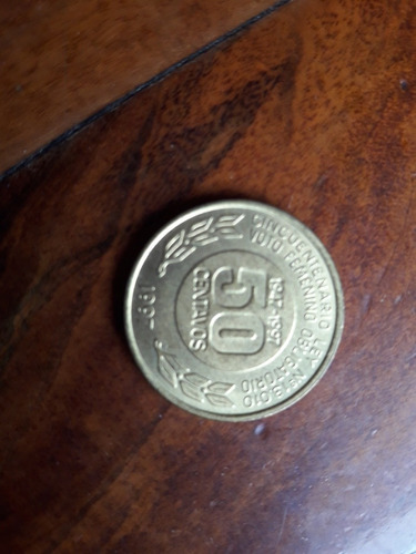 Moneda 50 Centavos Argentina 1997