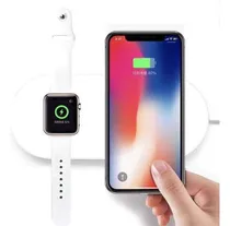 Comprar Cargador Inalambrico 2 En 1 Compatible iPhone Samsung De 10w