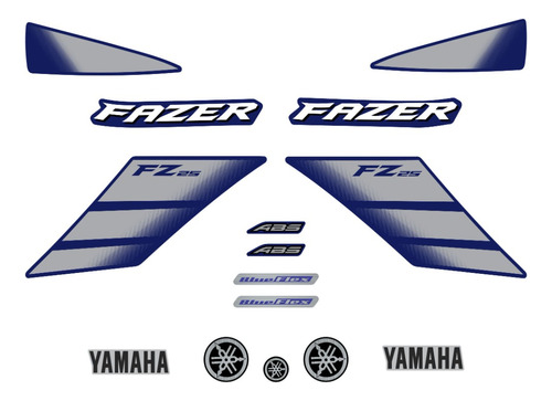Kit Adesivos Yamaha Fazer 250 Fz 2022 Todas