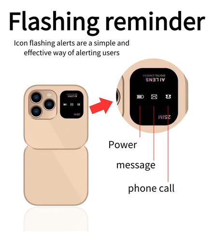 S Mini Teléfono Plegable Para Personas Mayores, Recargable, 2 G De Doble Sim