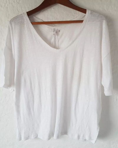 Blusa Blanca Manga Corta Talle 4, Lemon