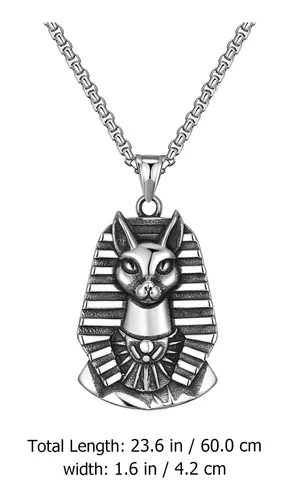 Collar Con Colgante De Gato, Collar De Faraón Egipcio Para H