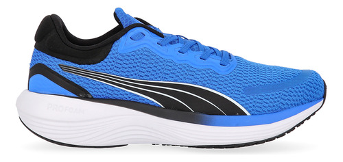 Zapatillas Running Puma Scend Pro Hombre En Blanco Y Azul