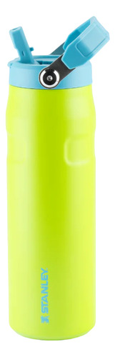 Garrafa Aerolight Flip Straw Heat Wave Com Canudo 710ml Cor Bright Lime