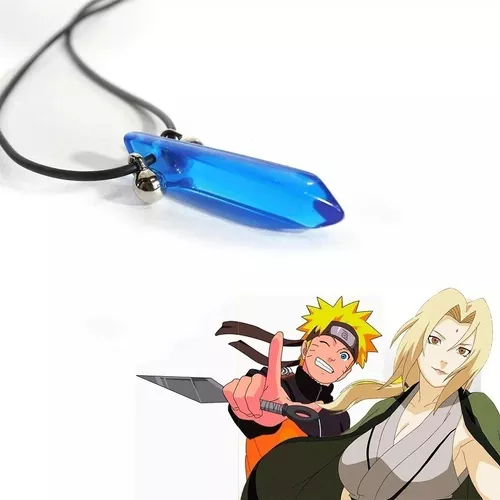 Colar Naruto Tsunade Primeiro Hokage Hashirama Cosplay Azul