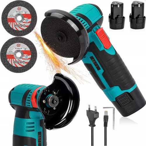 Mini Esmeril Inalámbrica Esmeriladora Pulidor Con 2 Baterías