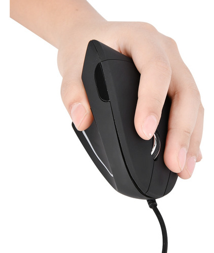 Ratón Óptico Vertical Con Cable Usb Para Juegos Ergonómico P