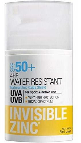 Zinc Invisible 4 Horas Resistente Al Agua Spf50 + Uva-uvb