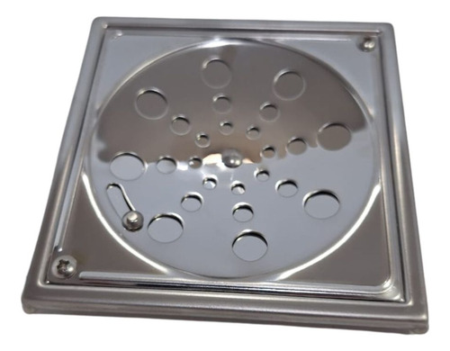 Grelha Quadrada 10cm Com Fechamento E Caixilho Inox Jardim