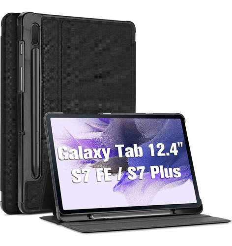 Funda Para Tablet Samsung Galaxy Tab S7 Fe 12.4  | Negro