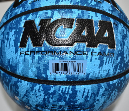Imagen 3 de 3 de Balón Wilson Basquetbol Ncaa Composite Camo Azul Medida 7