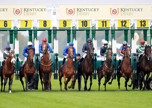 The Kentucky Derby Zyvv0958 - Fondo De Carrera De Caballos P