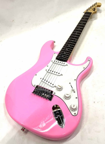 Guitarra Strato Memphis By Tagima Mg22 Rosa Novo Original