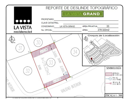 Lote 33 Dentro De Fraccionamiento La Vista Residencial, Excelente Ubicación