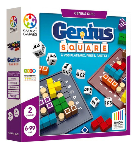 The Genius Square Juego De Mesa Lógica Smart Games