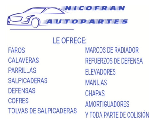 Tolva De Salpicadera Tsuru Ill 92-17 Lado Izquierdo Piloto