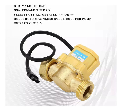 R Para Bomba De Aumento De Pressão De Água Com Sensor G3/4 A