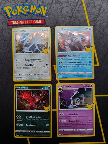 Dialga Palkia Yveltal Lunala Celebrations Pokemon Tcg