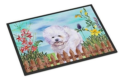 Tesoros De Caroline Bichon Frise Primavera Felpudo 18 X 27 M