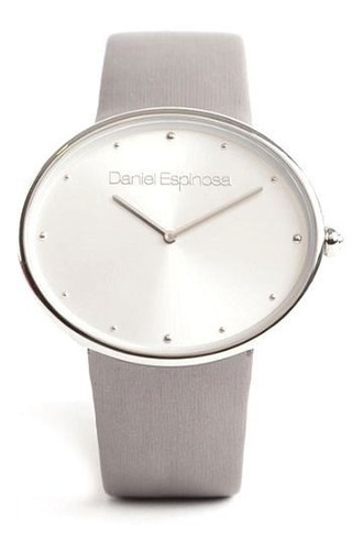 Reloj De Acero Inoxidable Daniel Espinosa Color de la correa Gris