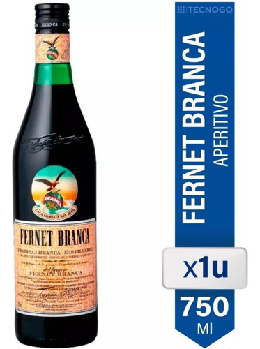 Aperitivo Fernet Brannca 750 Ml Argenti - mL a $128