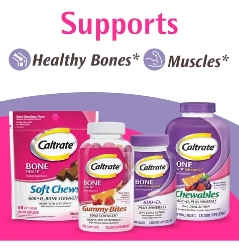 Caltrate Chewables: Fortalece Tu Huesos Con Calcio Y Vitamin