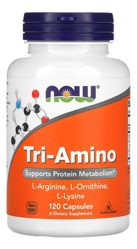 Tri-amino, Now 120 Cápsulas