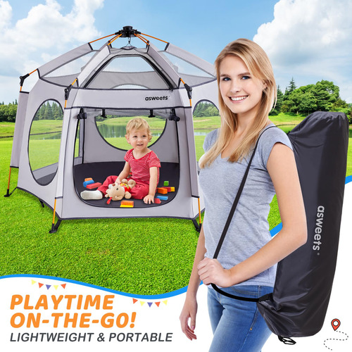 Playpen Asweets 4 Em 1 Pop-up Para Interior/exterior Com Dos