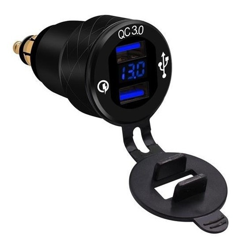 Imagen 5 de 9 de Adaptador Usb Moto Europea Bmw Ducati Trimph Hella Qc3.0