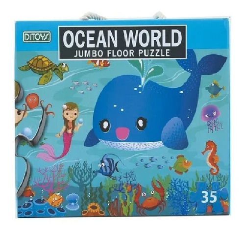 Rompecabeza Jumbo Floor Ocean World Infantil 35 Piezas C
