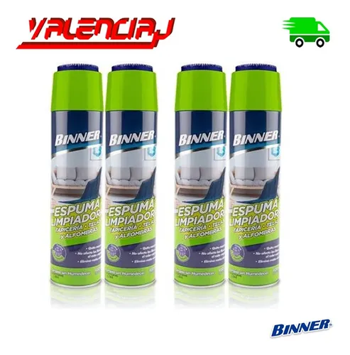 2 Binner Espuma Limpiadora Para Tapicería 600ml X 2