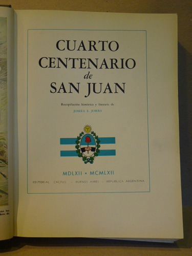 Iv Centenario De San Juan. 1962