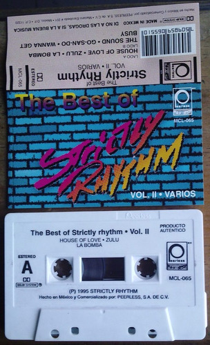 Strictly Rhythm Vol 2. Cassete Single Raro 1995 